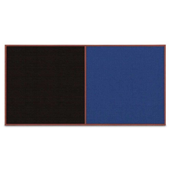 Enclosed Corkboard, 3 Door, 96"x48", 4" Fra